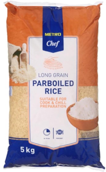 Metro Chef Parboiled Rice 5kg
