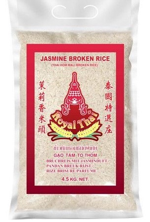 Royal Thai Broken Jasmine Rice 4.5kg Red.