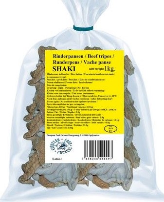 EFP Cow Tripe/Shaki. 1kg
