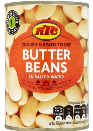 KTC Butter Beans in salted Water 400g.