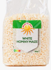Valle del Sole White Hominy Maize 900g.